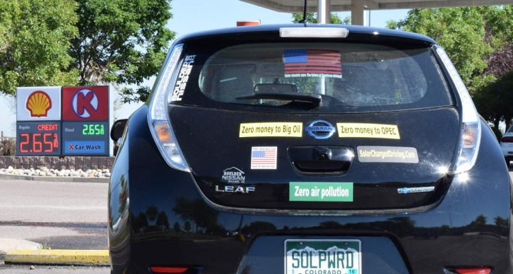 A Nissan LEAF Runs Completely Out Of Charge SolarChargedDriving Com