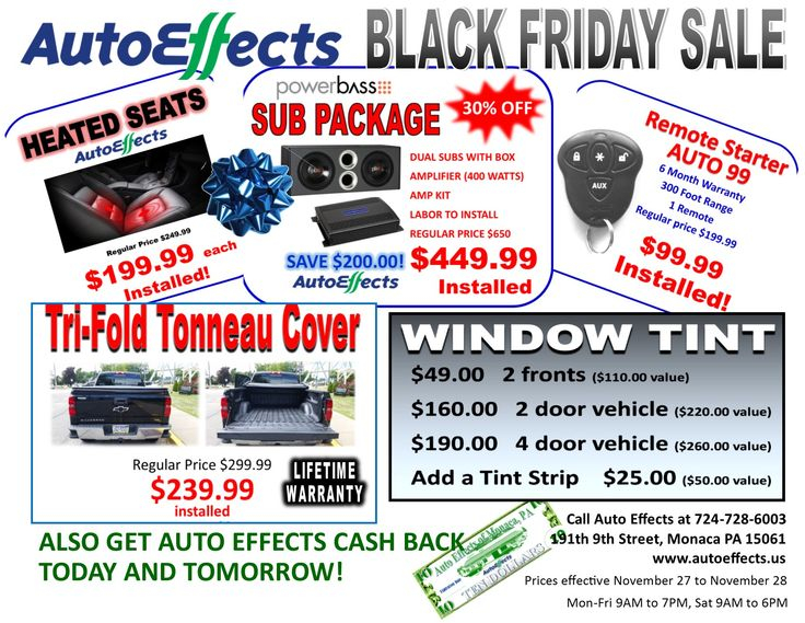 Best Black Friday Deals In Remote Starters Tinting Heated Seats Car 