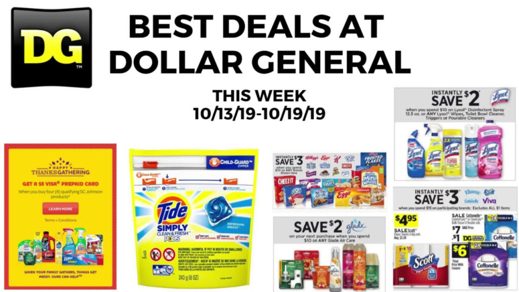 Best Deals At Dollar General This Week 10 13 10 19 19 Instant Savings 