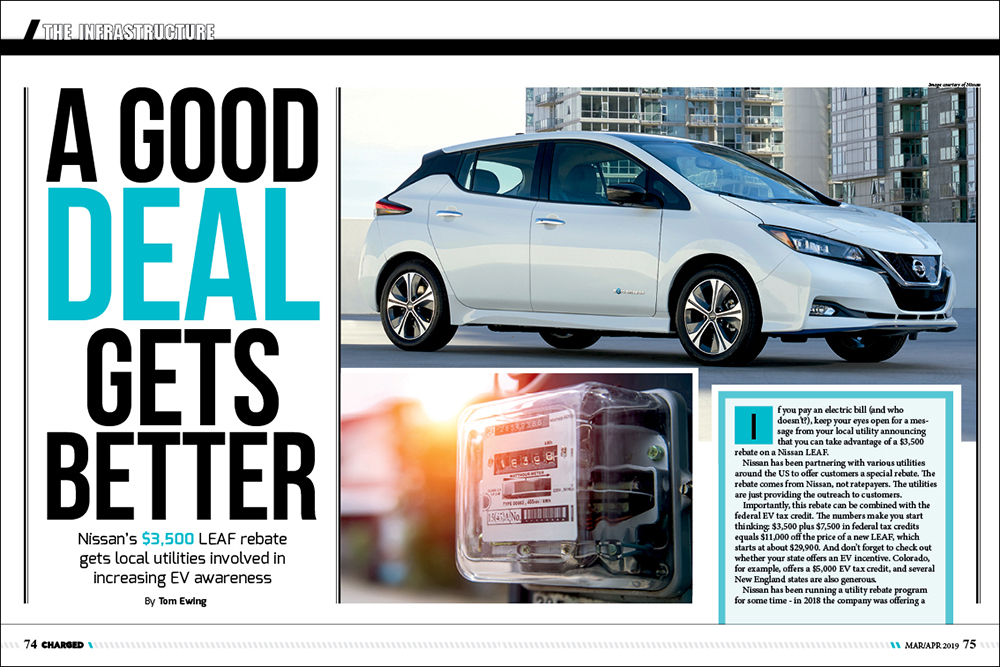 Charged EVs Nissan s 3 500 LEAF Rebate Gets Local Utilities Involved 