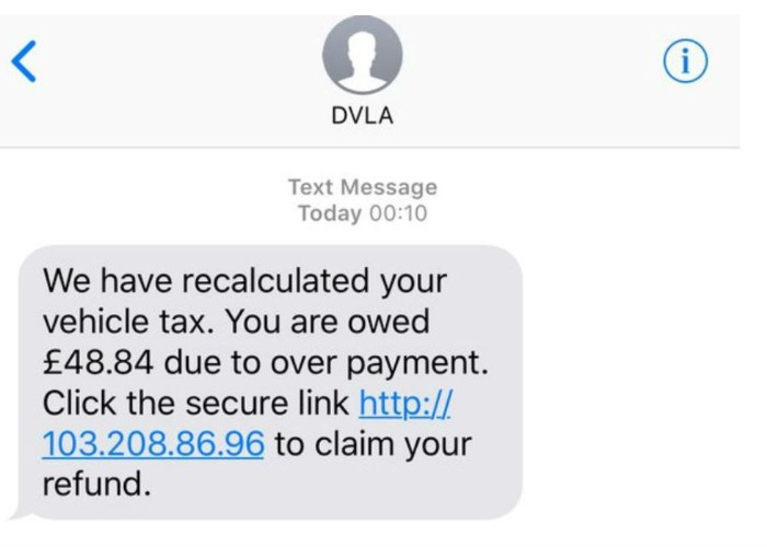 DVLA vehicle Tax Recalculation Scam Don t Be Fooled By These Refund 