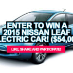 Enter This Contest To Win A 2015 Nissan Leaf Electric Car 54 000