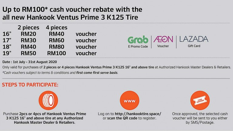 Hankook Offering Cash Rebates With Purchase Of Ventus Prime 3 Tyres 