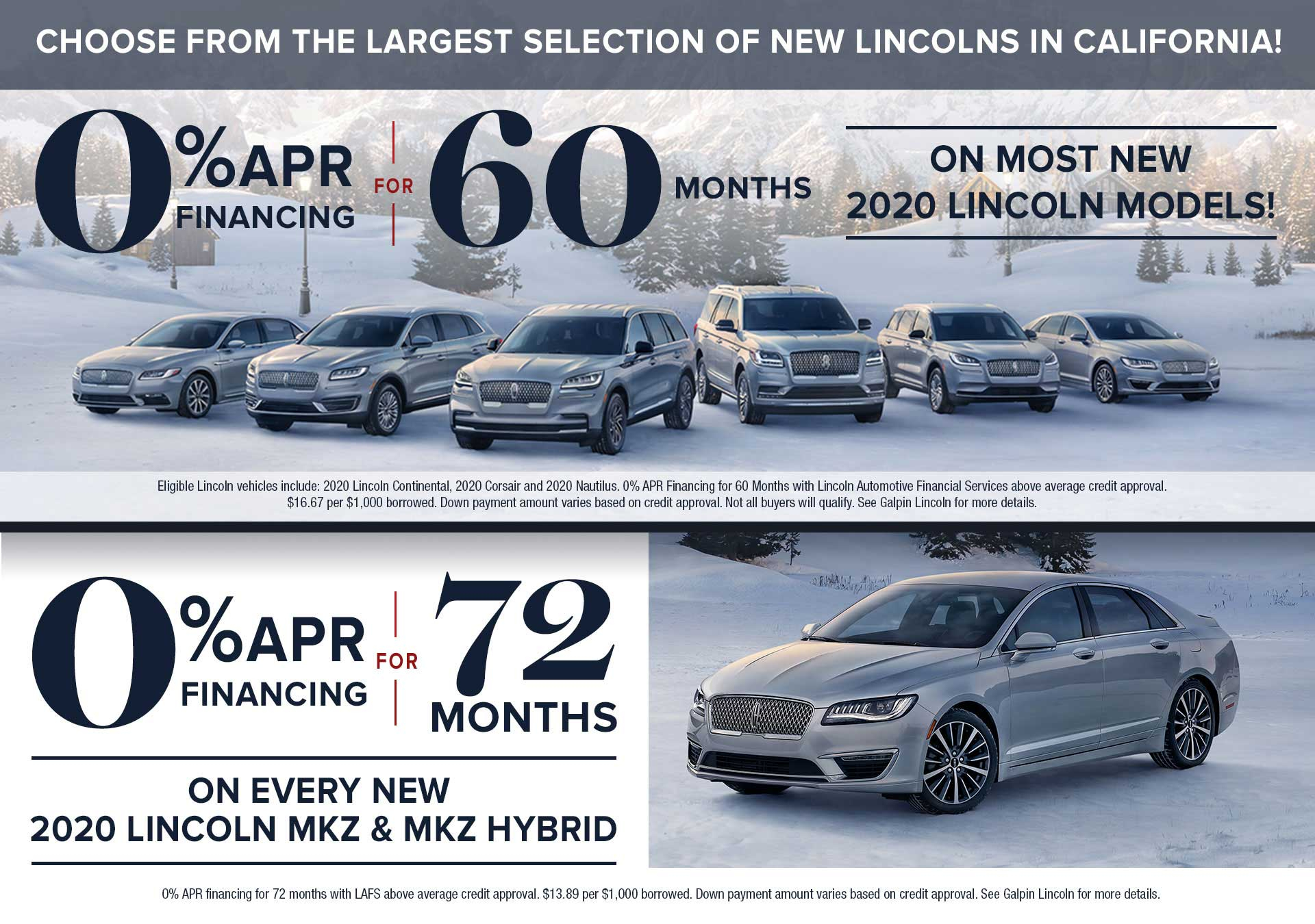 New Lincoln Specials Lease Deals Rebates Incentives Los Angeles 