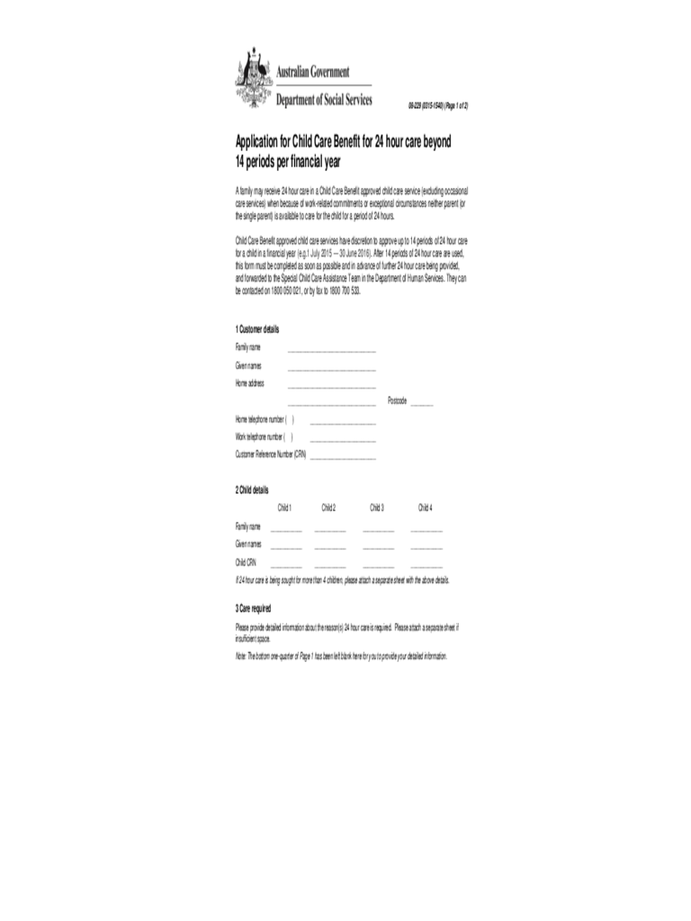 2021 Child Care Rebate Form Fillable Printable PDF Forms Handypdf