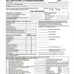 30 Daycare Income And Expense Worksheet Worksheet Database Source