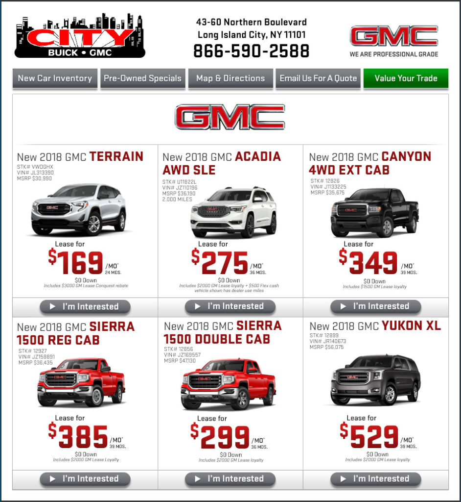 City GMC New Car Deals In Long Island City Queens NY