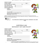 Daycare Tax Receipt Template Master Template