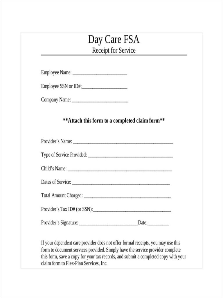 FREE 9 Daycare Receipt Examples Samples In PDF DOC Google Docs 