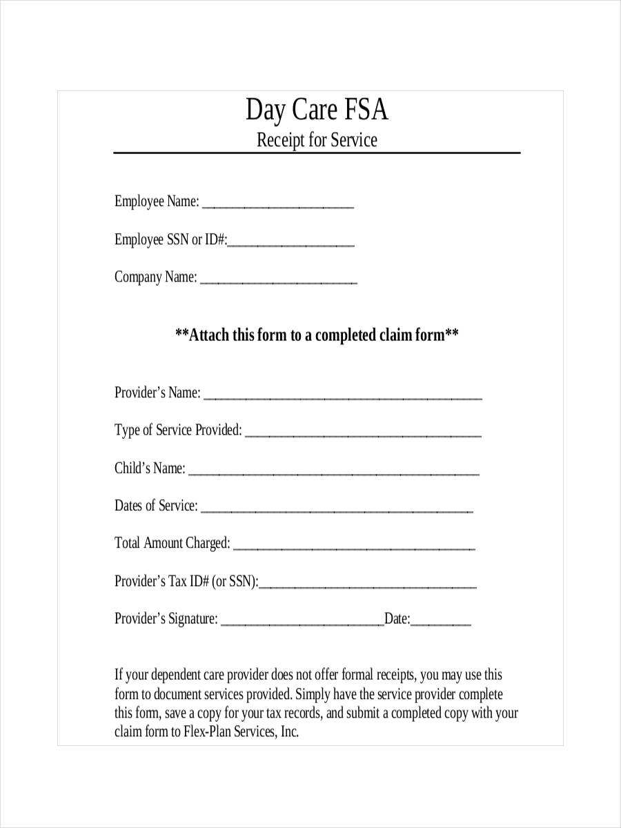 FREE 9 Daycare Receipt Examples Samples In PDF DOC Google Docs 