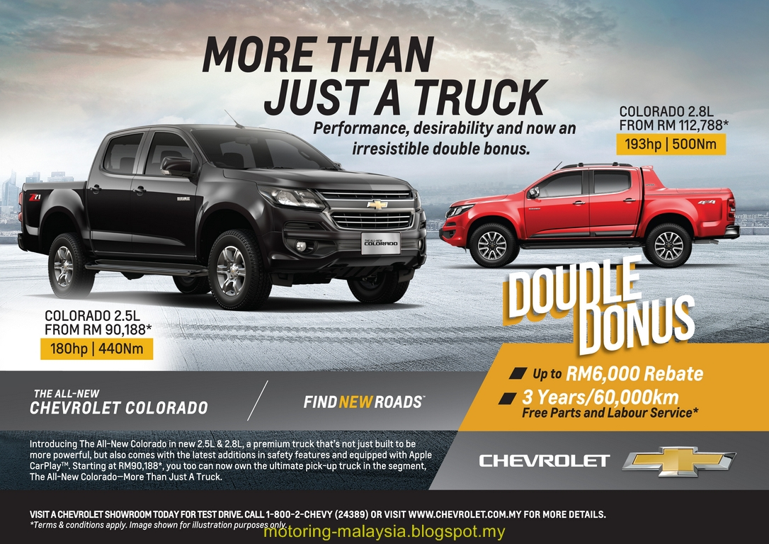 Motoring Malaysia Offer Alert Chevrolet Malaysia s Double Bonus Deals