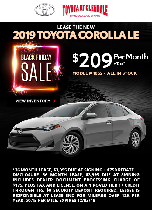 New Car Specials Toyota Rebates And Finance Offers Toyota Of Glendale