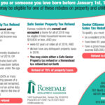 Seniors May Be Eligible For Tax Rebates Rosedale Development