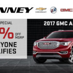 The Best 2017 GMC Acadia Rebates For 2018 Are At Tinney Automotive