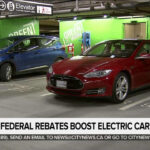 Business Report Federal Rebates Boost Electric Car Sales YouTube