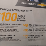 Chevrolet Dealership Rebates Poster Truth In Advertising