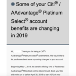 Citi AAdvantage Cards Cutting 10 Mileage Rebate For Awards