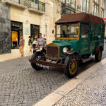 Classical Electric Car Used For City Tours In Lisbon Portugal