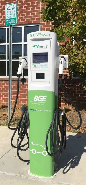 First Of 500 BGE Electric Vehicle Chargers Opens For Business In 