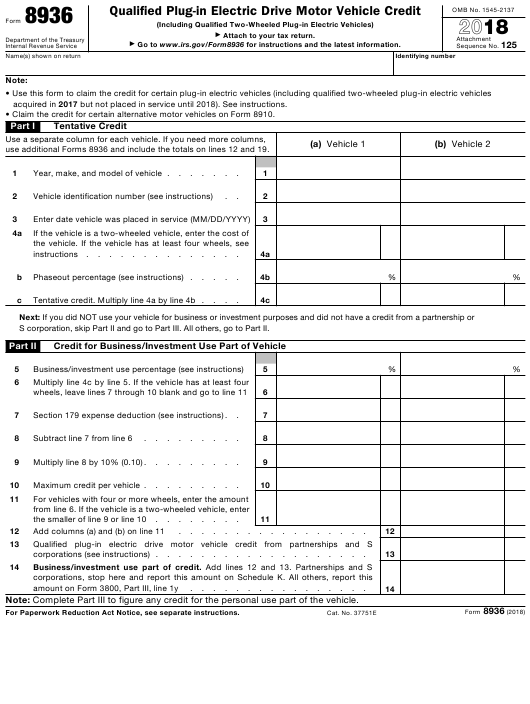 Tax Form For Federal Tax Rebate For Plug in Car 2022 Carrebate